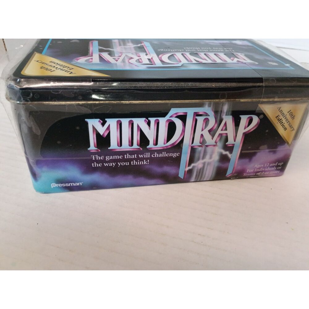 Vintage 2000 MindTrap 10th Anniversary Edition Collectible Metal Case kidcore